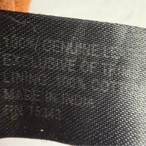 100% leather woven handbag double strap zip closure purse - Picture 8 of 8